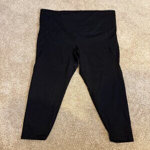 Gap Fit Maternity Blackout Technology Crop Legging Black Plus Size XXL